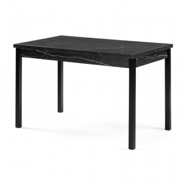 Деревянный стол Центавр 120(160)х70х76 файерстоун / черный матовый