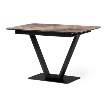 Стол на тумбе Бугун 120(160)х80х77 каталония / черный