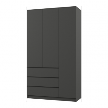 Шкаф Мадера ШМ 1200 ЛДСП графит новый