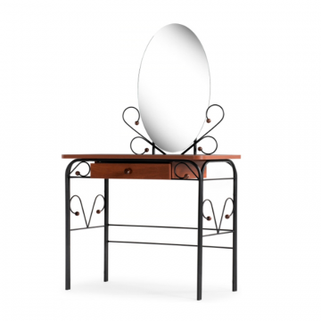 Туалетный столик Клео 3 черный / орех