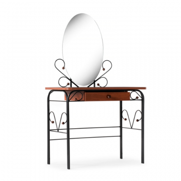 Туалетный столик Клео 3 черный / орех