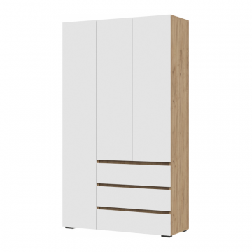 Шкаф Элла ШК 06 белый / дуб крафт золото