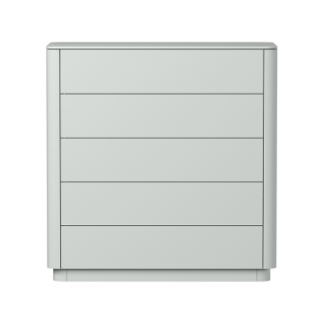 Комод Tammi 5 ящиков ширина 100 см (светло-серый)