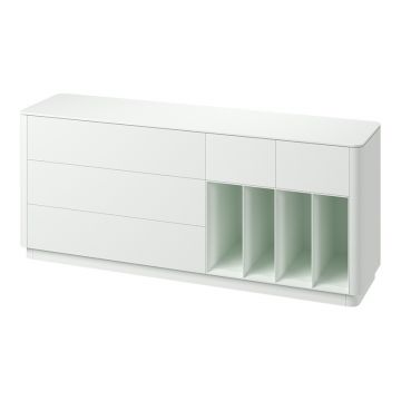 Тумба Tammi 5 ящиков 4 полки ширина 200 см (белый)