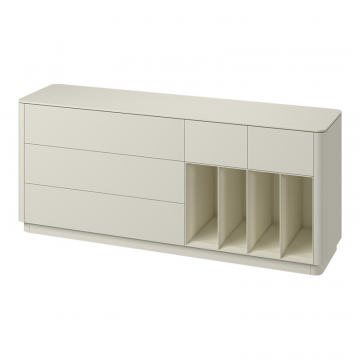 Тумба Tammi 5 ящиков 4 полки ширина 200 см (молочный)