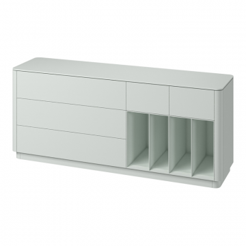 Тумба Tammi 5 ящиков 4 полки ширина 200 см (светло-серый)