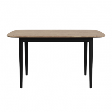 Стол обеденный Tammi 140*80 см (натуральный дуб, черный)
