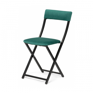 Стул на металлокаркасе Elevis зеленый / черный