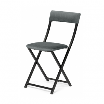 Стул на металлокаркасе Elevis темно-серый / черный