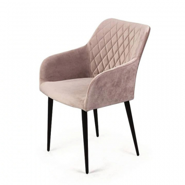 Стул с подлокотниками Robert, бархат бежевый 5