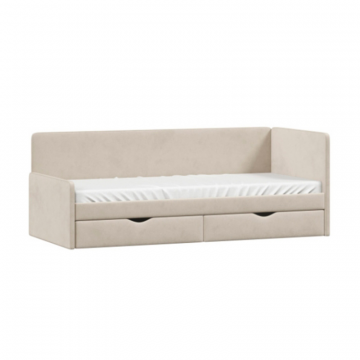 Гарвард Диван-кровать Белый/Бежевый, ткань CITY 1003