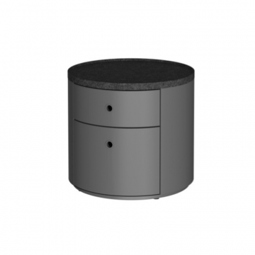 Эклипс Тумба прикроватная низкая Оникс Серый