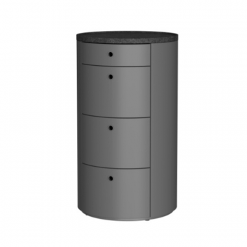 Эклипс Тумба высокая Оникс Серый