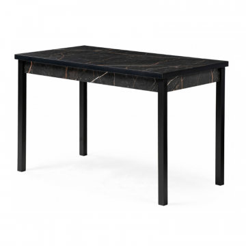 Стол Оригон 120(160)х70х77 дуб делано / черный матовый