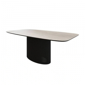 Стол Nolan 160, керамика матовая, белая