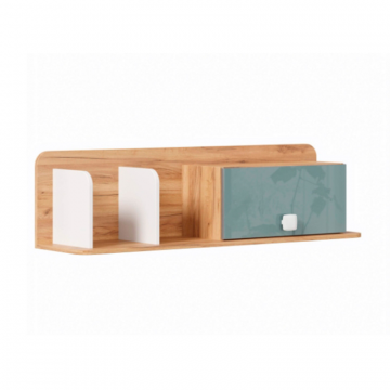 Агата Полка (Дуб Золотой/Белый/Сумеречный голубой)