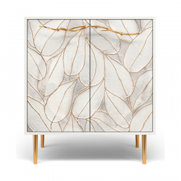 Комод Арт Стайл с 2 полками Айс Амбер