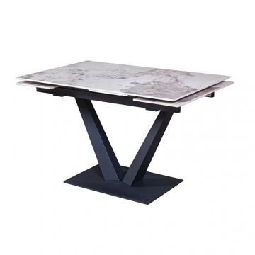 Стол раскладной Malibu (120+30+30), керамика глянцевая Pandora