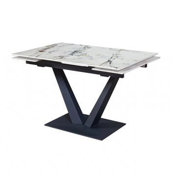 Стол раскладной Malibu (120+30+30), керамика глянцевая Ice Jade