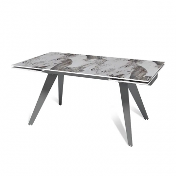 Стол раскладной Rhein (160+40+40), керамика глянцевая Pandora