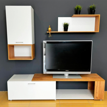 Готовая гостиная Одди белый / дуб золотой