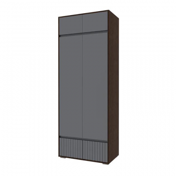 Шкаф Роут двухстворчатый венге / графит софт