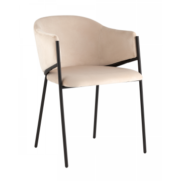 Стул Brace велюр молочный