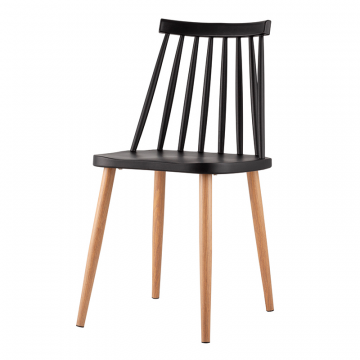 Комплект стульев Морган пластиковый черный 4 шт