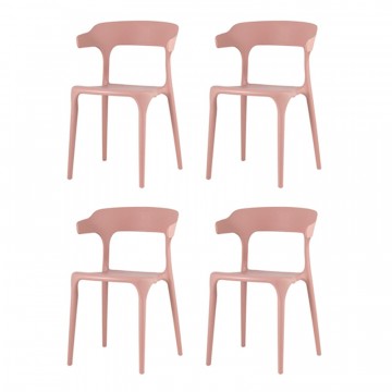 Комплект стульев Neo пластик пыльно-розовый 4 шт.