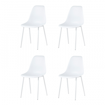 Комплект стульев KON белый 4 шт.