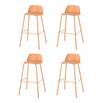 Комплект стульев барных Mist желтый 4 шт