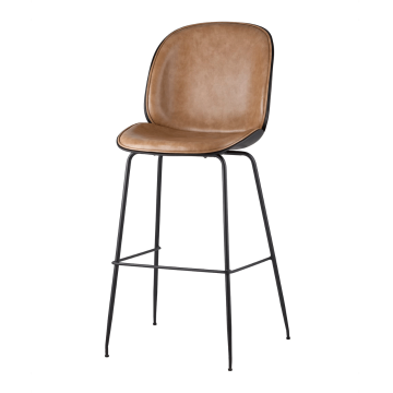 Комплект стульев барных Beetle PU со спинкой бежевый 2 шт