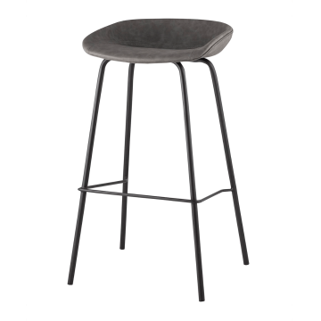 Комплект стульев барных Beetle Lite PU серый 2 шт