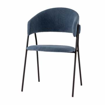 Стул Колин NEW вельвет пыльно-синий