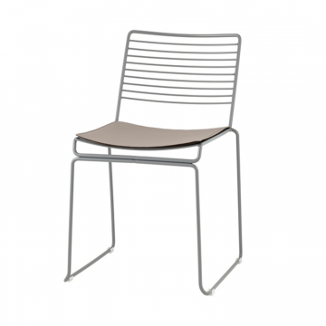 Стул обеденный Danny серый с подушкой