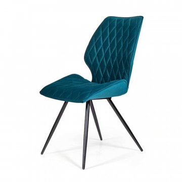 Стул Flash ромб поворотный 360 градусов, бархат изумрудный 87