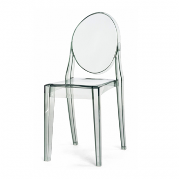 Пластиковый стул Victoria clear gray