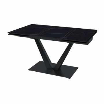 Стол раскладной Malibu (140+40+40), керамика матовая Blackgold