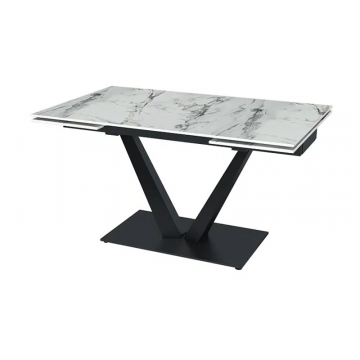 Стол раскладной Malibu (140+40+40), керамика глянцевая Ice Jade