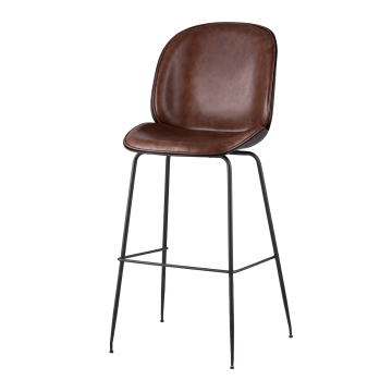 Комплект стульев барных Beetle PU со спинкой коричневый 2 шт