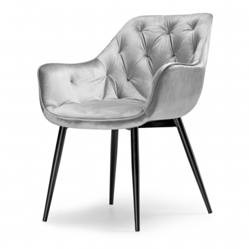 Стул на металлокаркасе Remo light gray