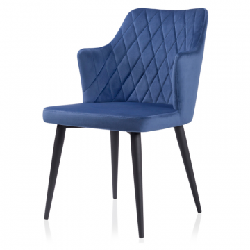 Стул на металлокаркасе Velen dark blue