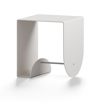 Тумба-стол Куб белого цвета