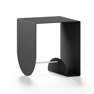 Тумба-стол Куб черного цвета