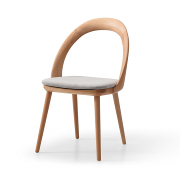 Стул April, серый/бук