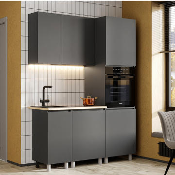 Модульная кухня Денвер 1,6 м, графит