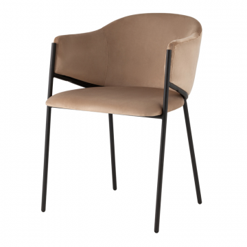 Стул Brace велюр капучино