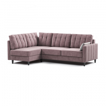 Диван кровать угловой Арно, Розовый