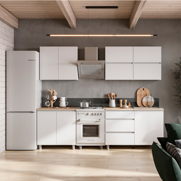 Готовая кухня Токио 2м серия 3, белая