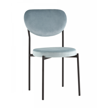 Стул обеденный Барбара велюр серо-голубой NC